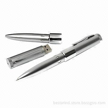 Pen-shaped USB flash drive with 6 holes, very popular, ideal for promotion